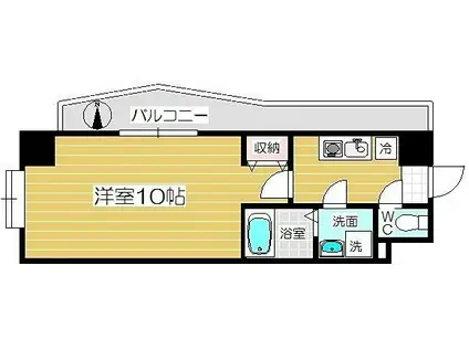 レジデンス戸田公園(1K/6階)の間取り写真