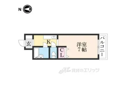 ジョイナス三宅(1K/3階)の間取り写真