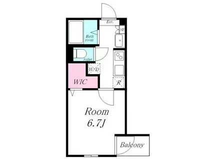 グランコート川口鶴が丸計画(1K/3階)の間取り写真