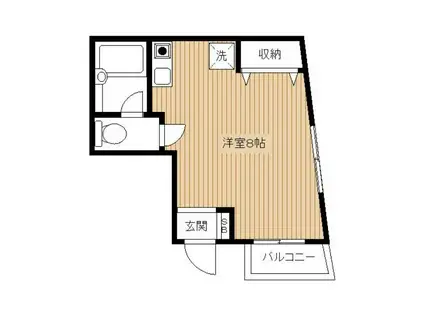 マンション里(ワンルーム/4階)の間取り写真