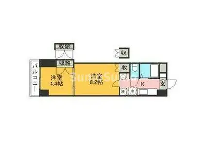 ロイヤル天神南(2K/5階)の間取り写真