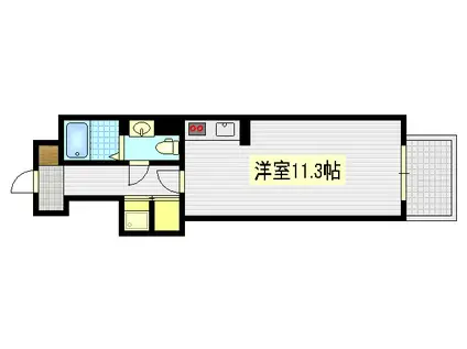 大手町IMS(1K/4階)の間取り写真