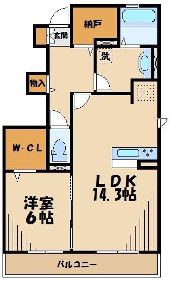 匠乃館E(1LDK/1階)の間取り写真