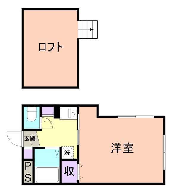 プルミエエールIKD(1K/2階)の間取り写真