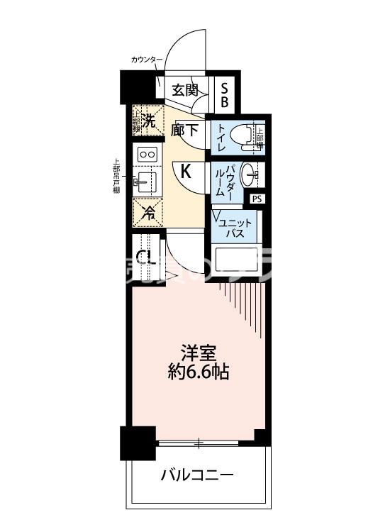 プレサンス OSAKA DOMECITYスクエア(1K/7階)の間取り写真