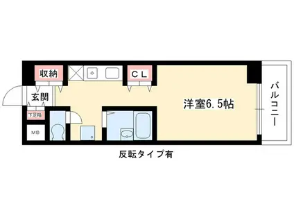 アルモニーハンド(1K/2階)の間取り写真