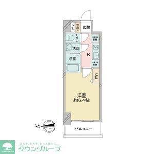 アステリ鶴舞ディオ(1K/11階)の間取り写真