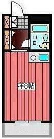 クレール・パレ(ワンルーム/3階)の間取り写真