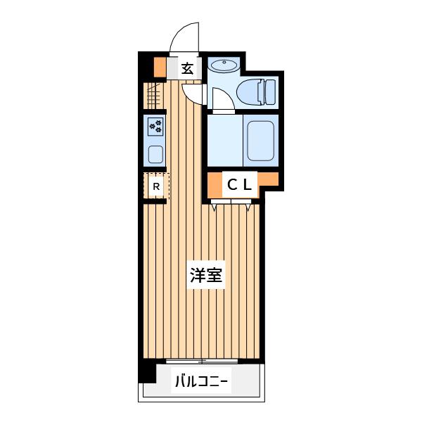 プレール宮崎台(1K/2階)の間取り写真