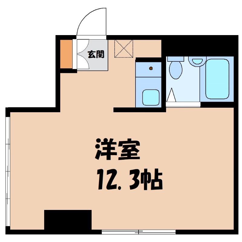 けやきヒルズ本町(ワンルーム/5階)の間取り写真