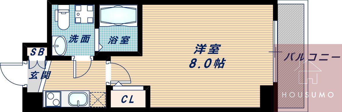 SEST新大阪(1K/7階)の間取り写真