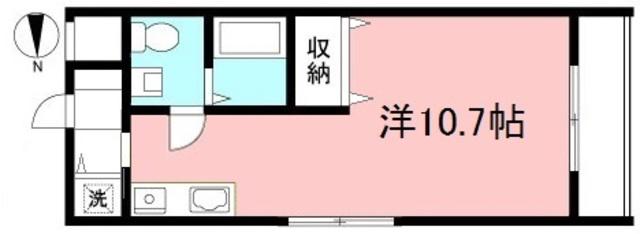 イト・セ烏山(ワンルーム/1階)の間取り写真