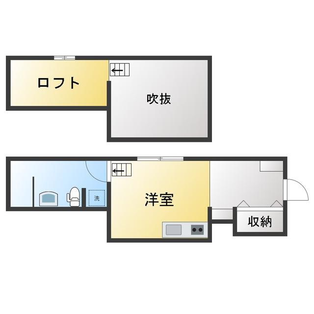 プルミエール(ワンルーム/1階)の間取り写真