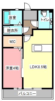 遠州鉄道 上島駅 徒歩13分 2階建 築20年(1LDK/1階)の間取り写真