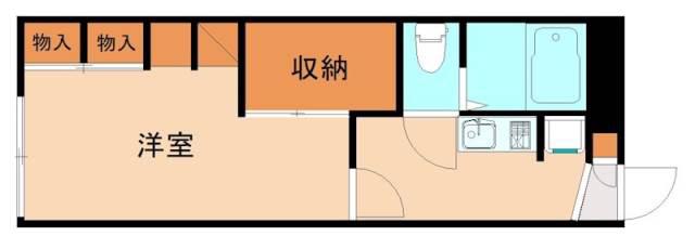 レオパレスPREGIO(1K/2階)の間取り写真