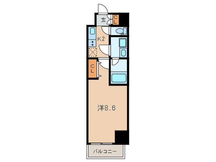 GRAN PASEO 日本橋三越前(1K/7階)の間取り写真