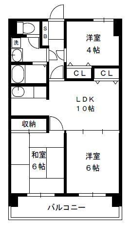 ポートアイランド坂戸(3LDK/5階)の間取り写真