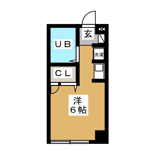ミスターBビル(ワンルーム/2階)の間取り写真