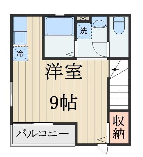 BELLE LEADベルリード(ワンルーム/2階)の間取り写真