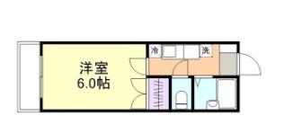 エトワール21船穂マンションB(1K/4階)の間取り写真