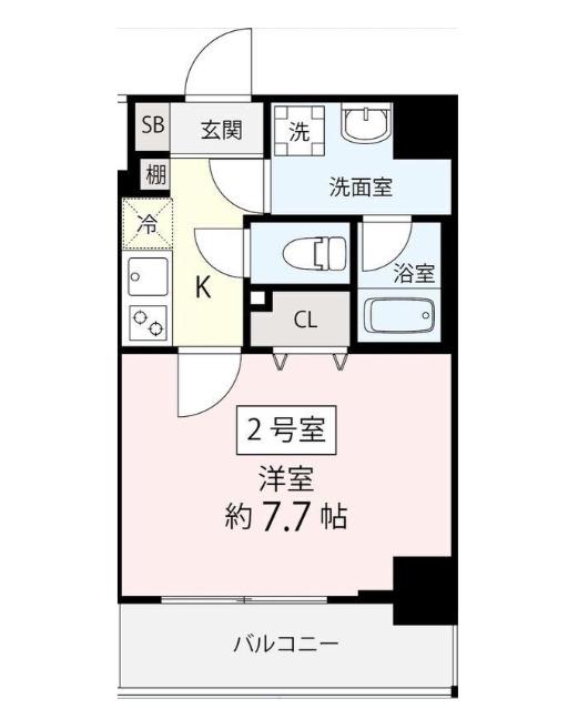 アトレ西葛西(1K/7階)の間取り写真