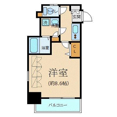 エステムプラザ品川駅前5THAVENUE(1K/5階)の間取り写真