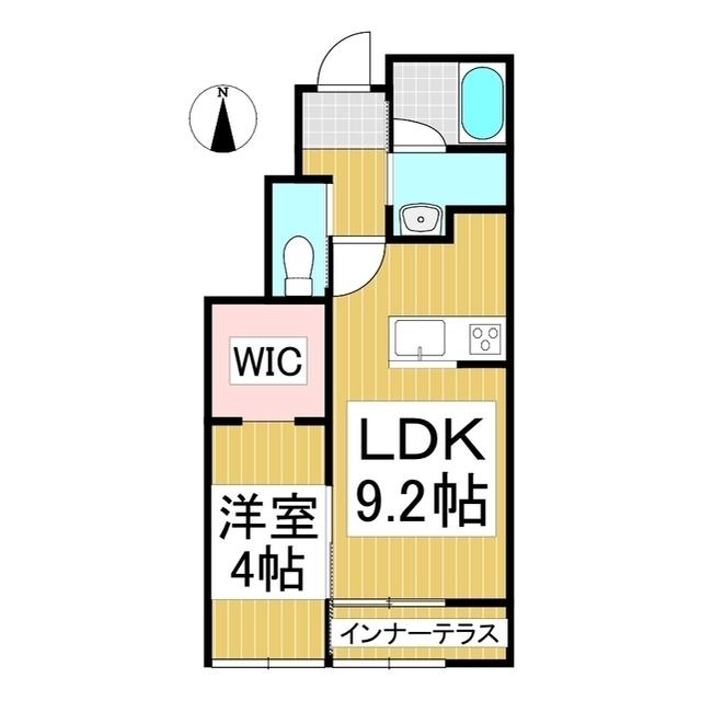 ベル・オネット(1LDK/1階)の間取り写真