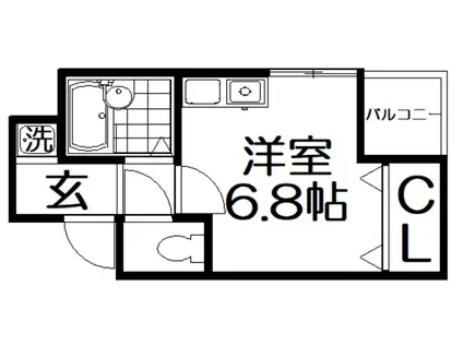 MPLAZA香里弐番館(ワンルーム/9階)の間取り写真