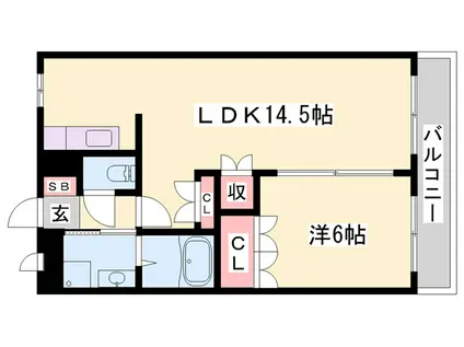 ファームヴィレッジ・やしろI(1LDK/1階)の間取り写真