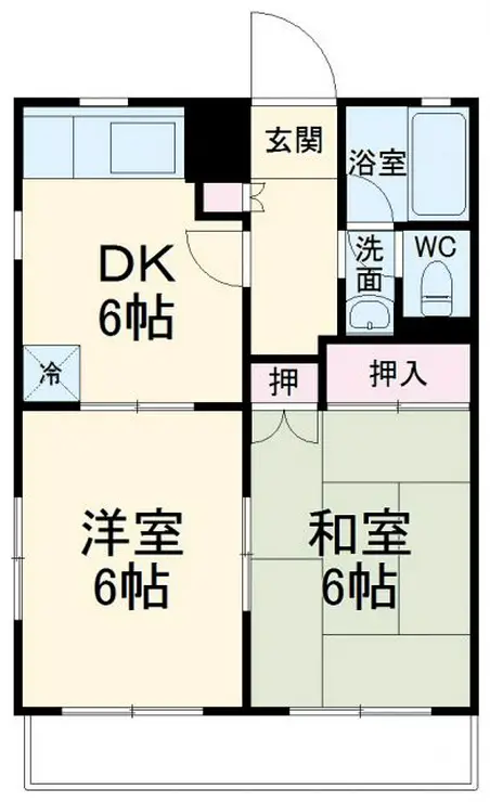 グリーンパレス 3階階 間取り