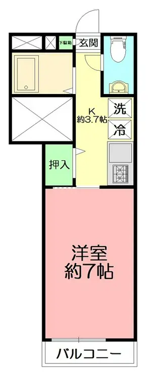 コーラル K 1階階 間取り
