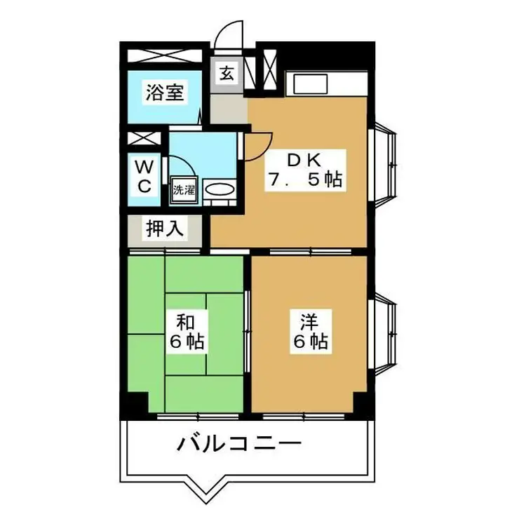 メゾンラフォーレII 2階階 間取り