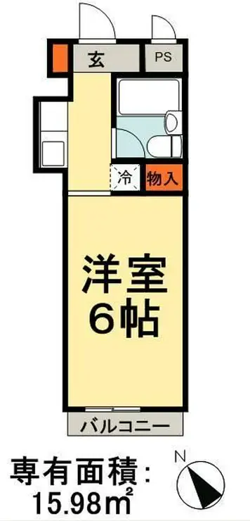 スカイコート千葉 2階階 間取り