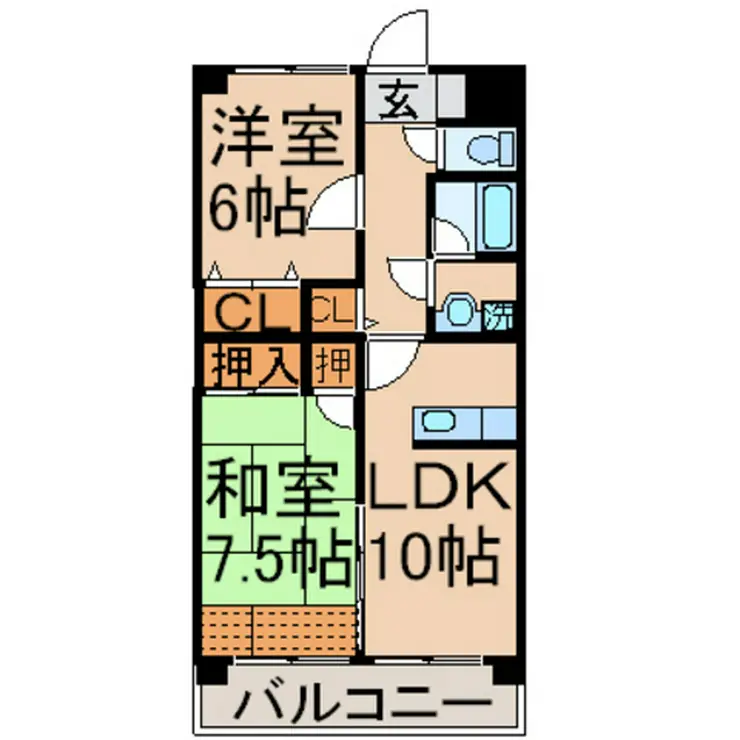 シェソワ ケーンズ 3階階 間取り