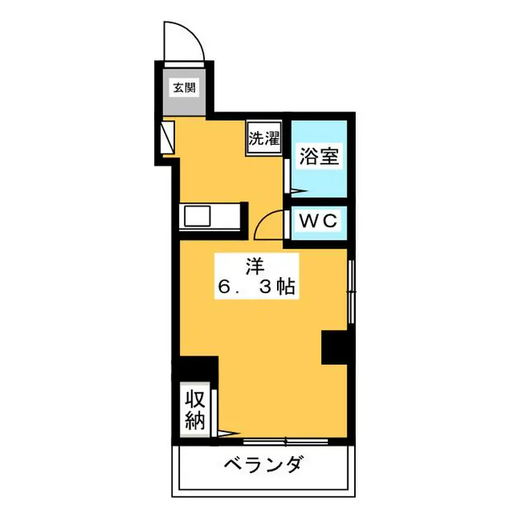 ベルコート104 1階階 間取り