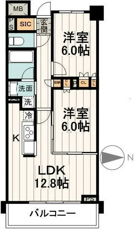 フェールメゾン西大島 1階階 間取り