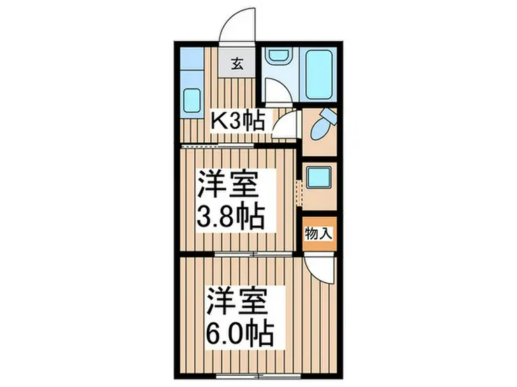 東和荘 1階階 間取り