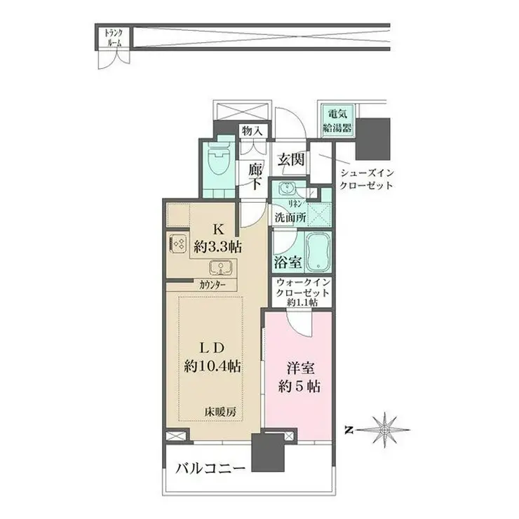 ザ・パークハウス晴海タワーズティアロレジデンス 32階階 間取り