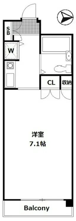 パークノヴァ横浜井土ヶ谷 9階階 間取り