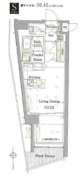 プレセダンヒルズ白金高輪 1階階 間取り