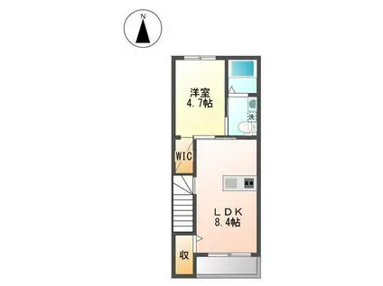 コンフォート小池原(1LDK/2階)の間取り写真