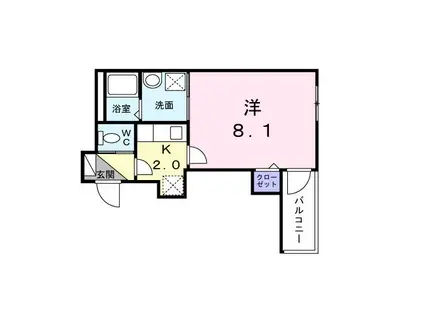 GOODLIFE(1K/1階)の間取り写真