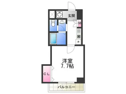 Mプラザ住吉公園壱番館(1K/10階)の間取り写真