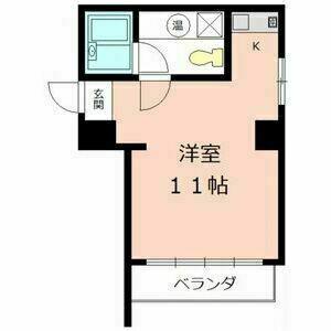 メゾンパール泉(ワンルーム/2階)の間取り写真