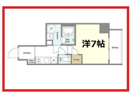 ラドゥセール田端(1K/2階)の間取り写真