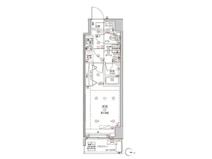 クレイシア板橋本町(1K/3階)の間取り写真