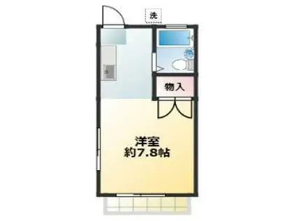 石道ハイツB(1K/1階)の間取り写真