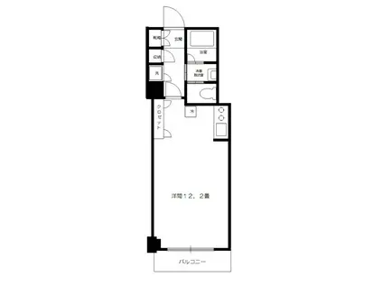 ヴィルフランシェ(ワンルーム/8階)の間取り写真