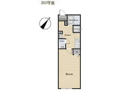 リリア成増(1K/3階)の間取り写真