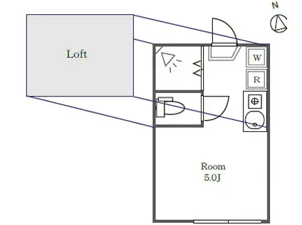 BELL-BEE IKEBUKURO(ワンルーム/2階)の間取り写真